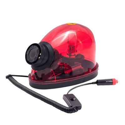 چراغ گردان مگنتی ترافیکی آژیردار با اتصال فندکی