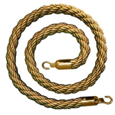 طناب تشریفاتی کلافی طلایی با قلاب طلایی