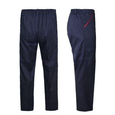 لباس کار اطلس سرمه ای-قرمز (برند ست ورک) - تصویر 3