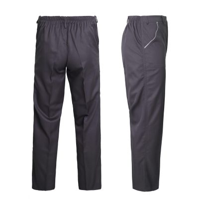 لباس کار اطلس طوسی-نقره ای (برند ست ورک) - تصویر 3