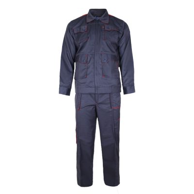 لباس کار ست ورک مشکی-قرمز