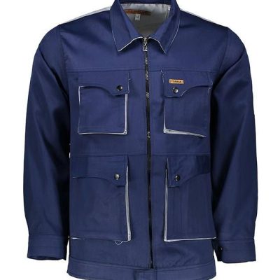 کاپشن و شلوار مهندسی تیک مک مدل طوسی سرمه ای